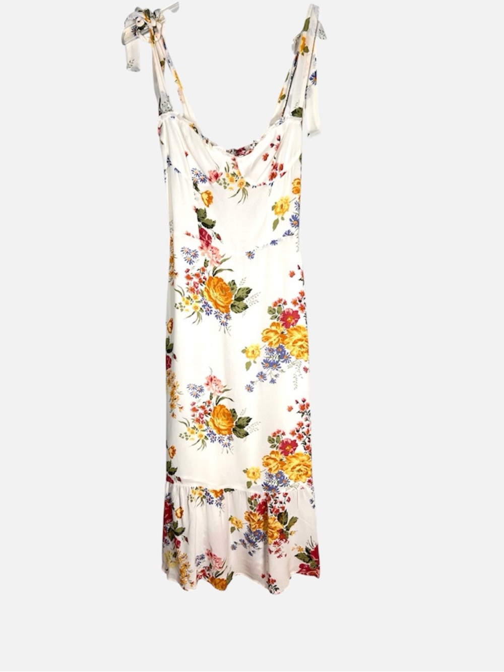 NEW Reformation Nikita Dress Bouquet Floral Sz 4 - Picture 4 of 7